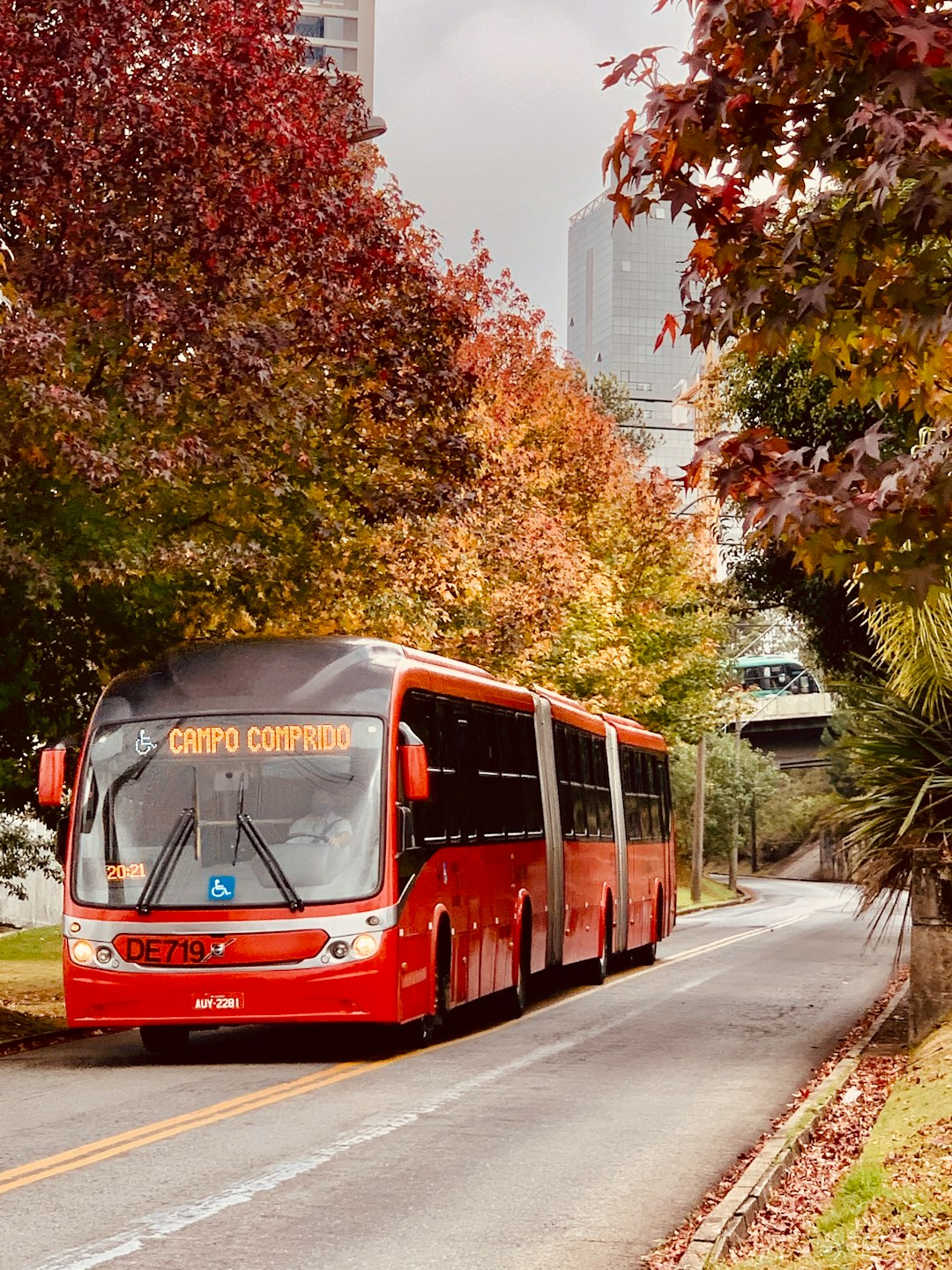 Ônibus público em Curitiba, Paraná, Brasil